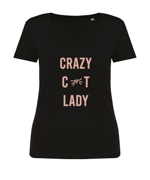 Dames T-shirt  Crazy cat lady